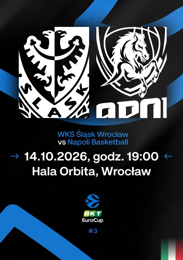 Bilety WKS Śląsk Wrocław vs Napoli Basketball